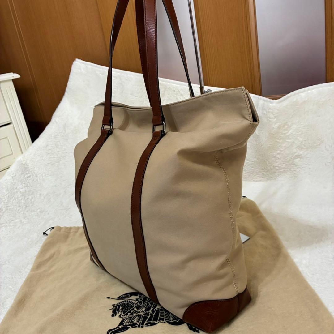 BURBERRY トートバッグ A4ショルダー可能 ハニーベージュ メガチェック