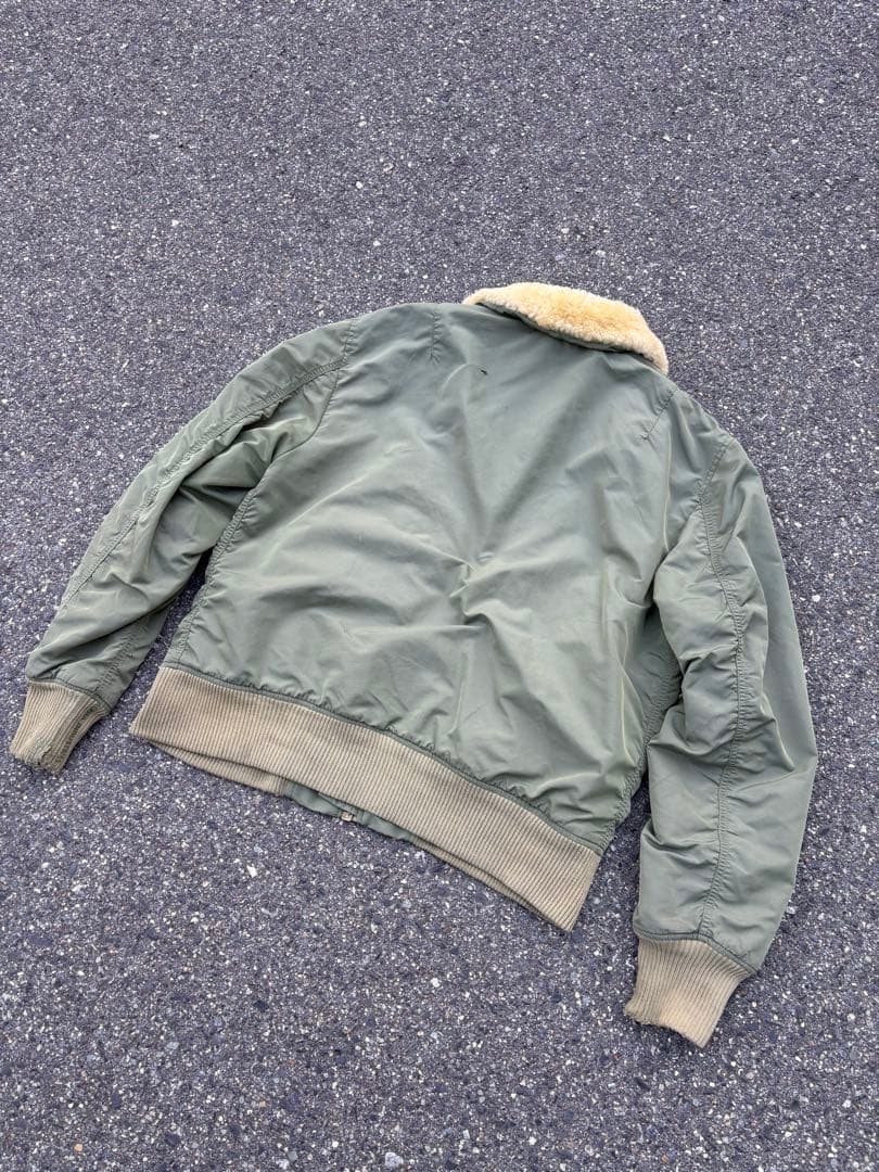 チ*イ様 00s ALPHA B-15D MA-1 フライトジャケット ボア襟