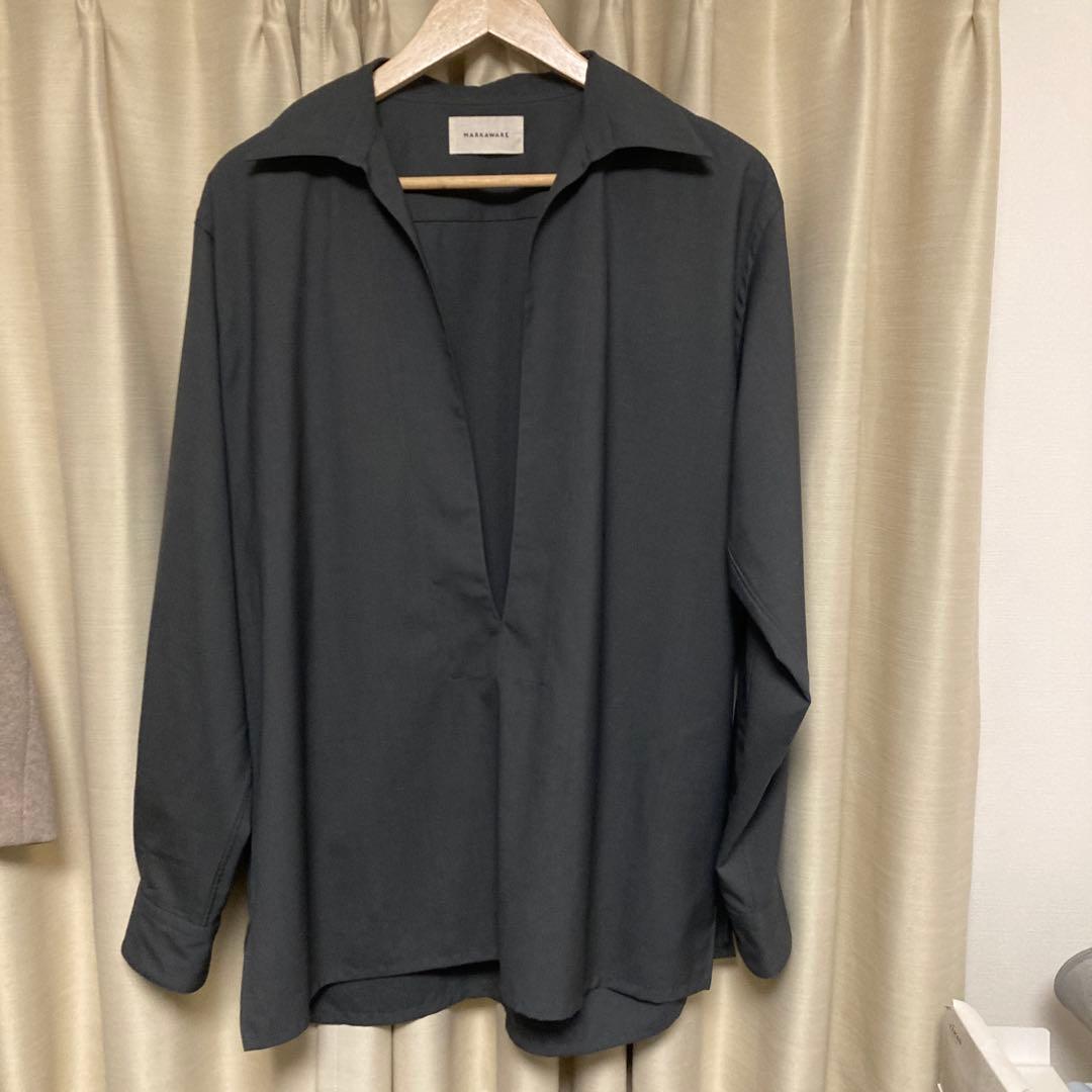 MARKAWARE サマーウールプルオーバーシャツ