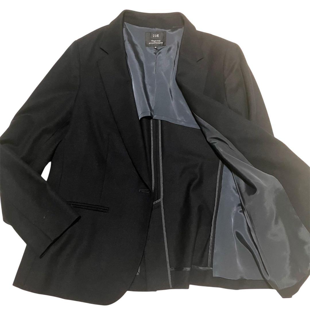 現行タグ・大きいサイズ✨23区 パンツスーツ ワンボタン セットアップ 48