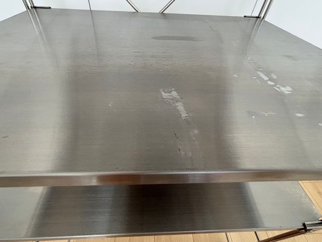 アラン　無印良品　ステンレスユニットシェルフ　ステンレス材棚セット　中