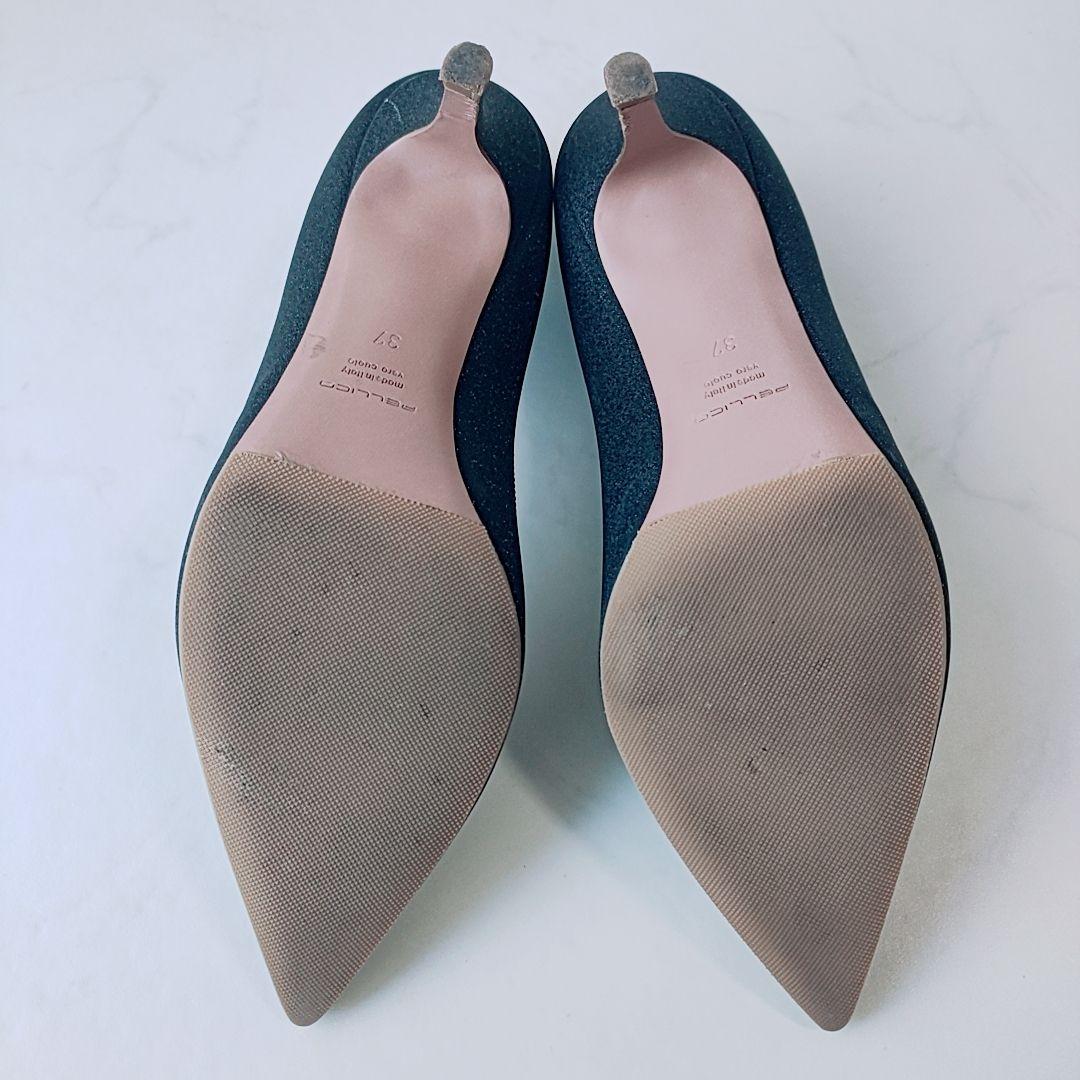 PELLICO ラメ グリッター パンプス ハイヒール