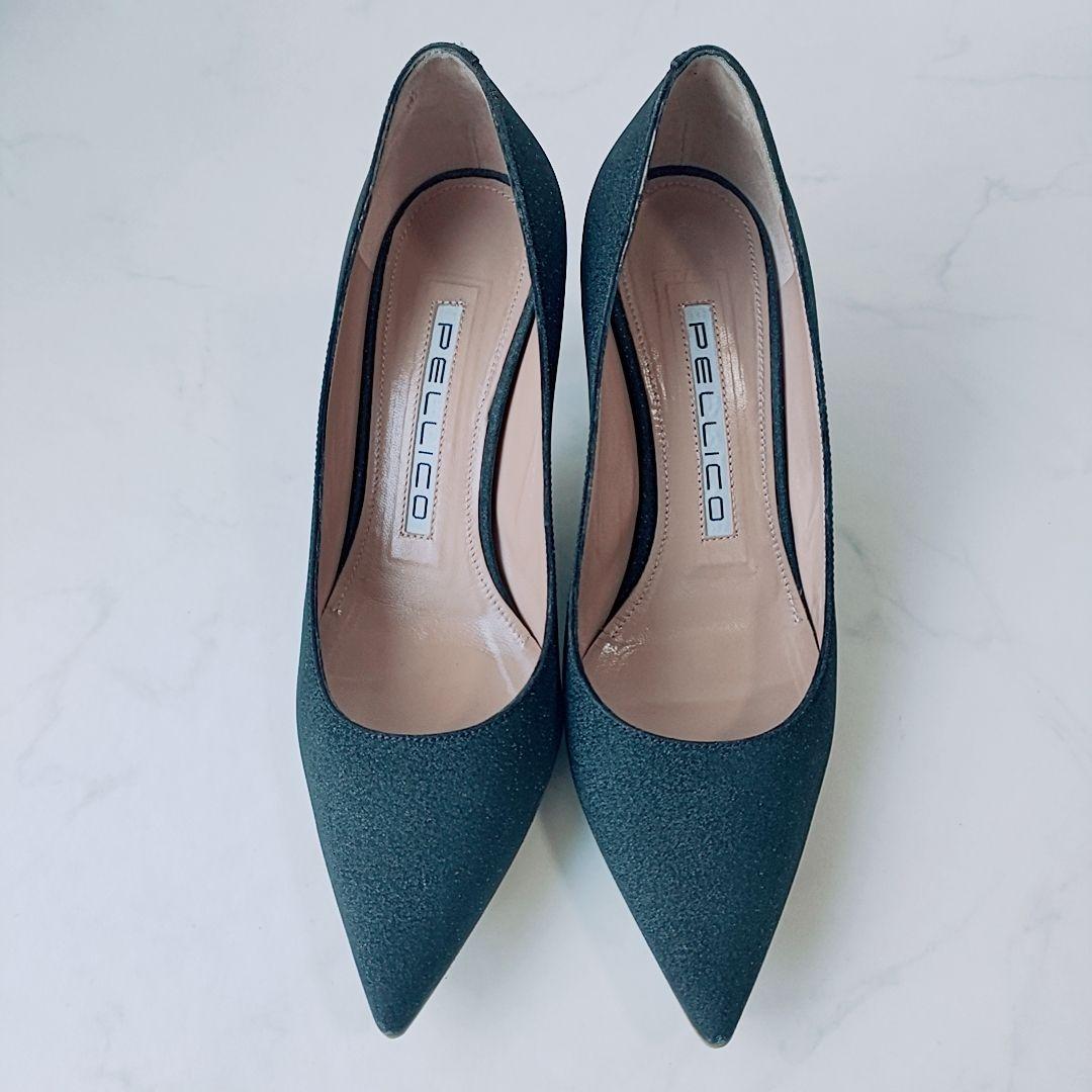 PELLICO ラメ グリッター パンプス ハイヒール