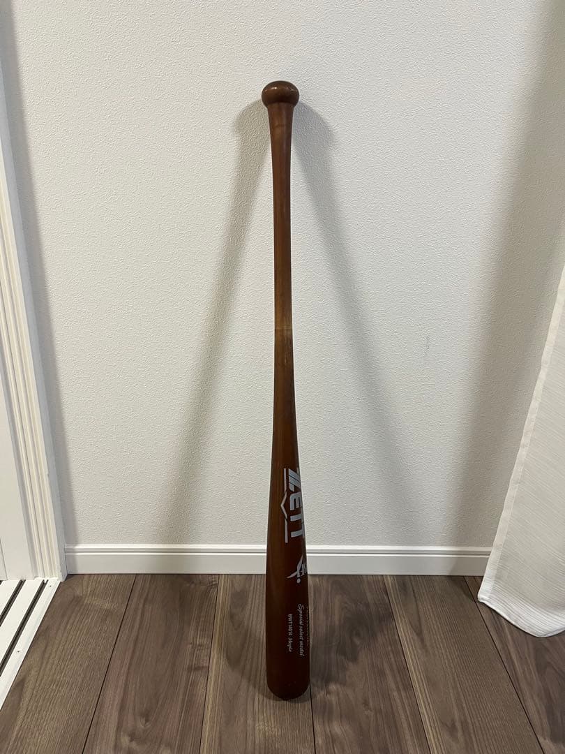 ZETT 硬式木製バット ブラウン 84cm 870g ミドルバランス BFJ