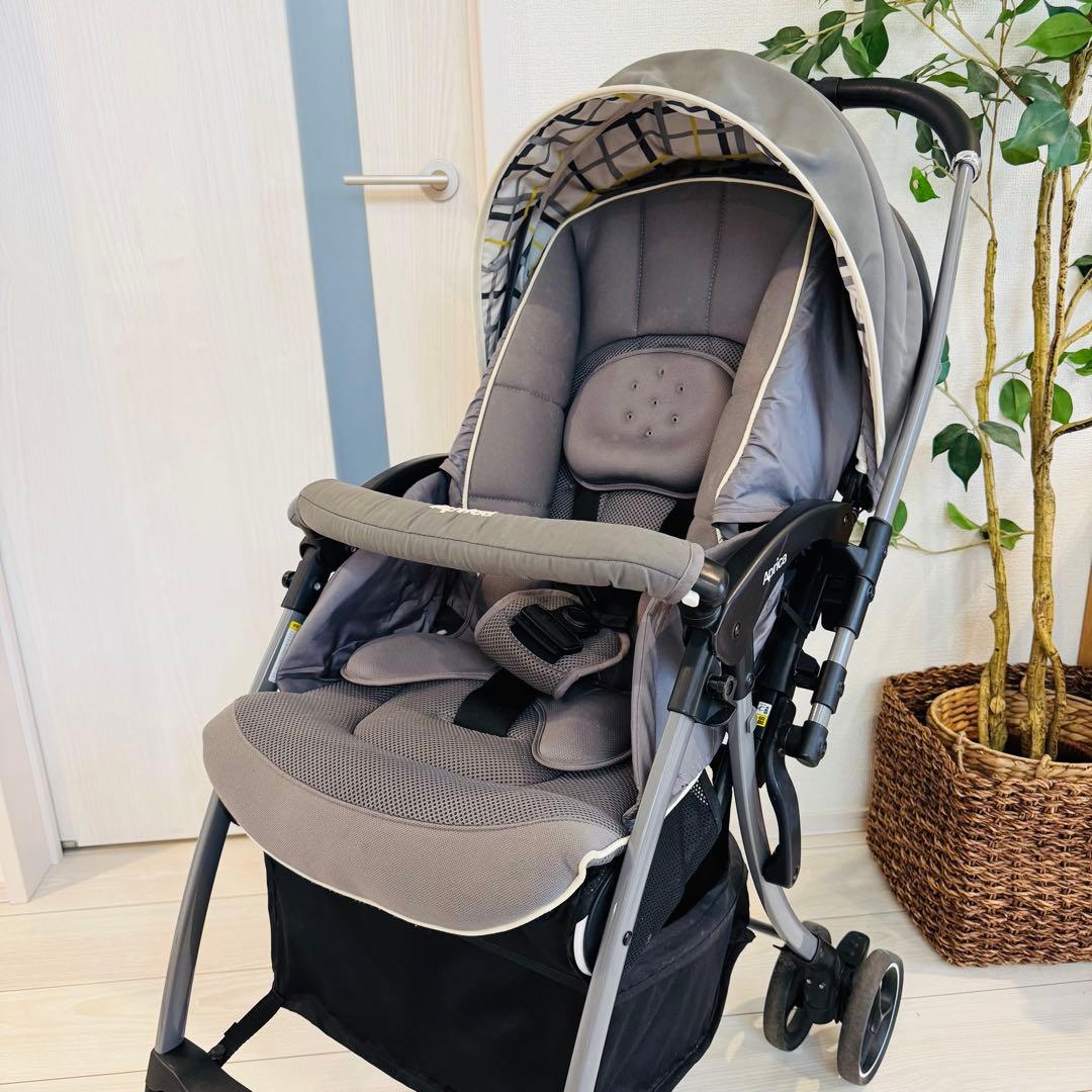 【美品】アップリカ　A型ベビーカー　ラクーナクッション
