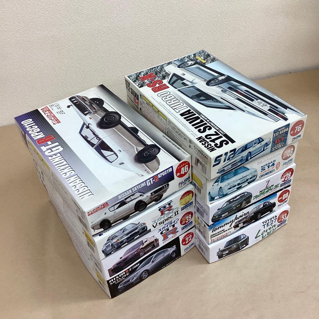 フジミ模型 1/24スケール レア物プラモ9個セット 未組立品 旧車名車