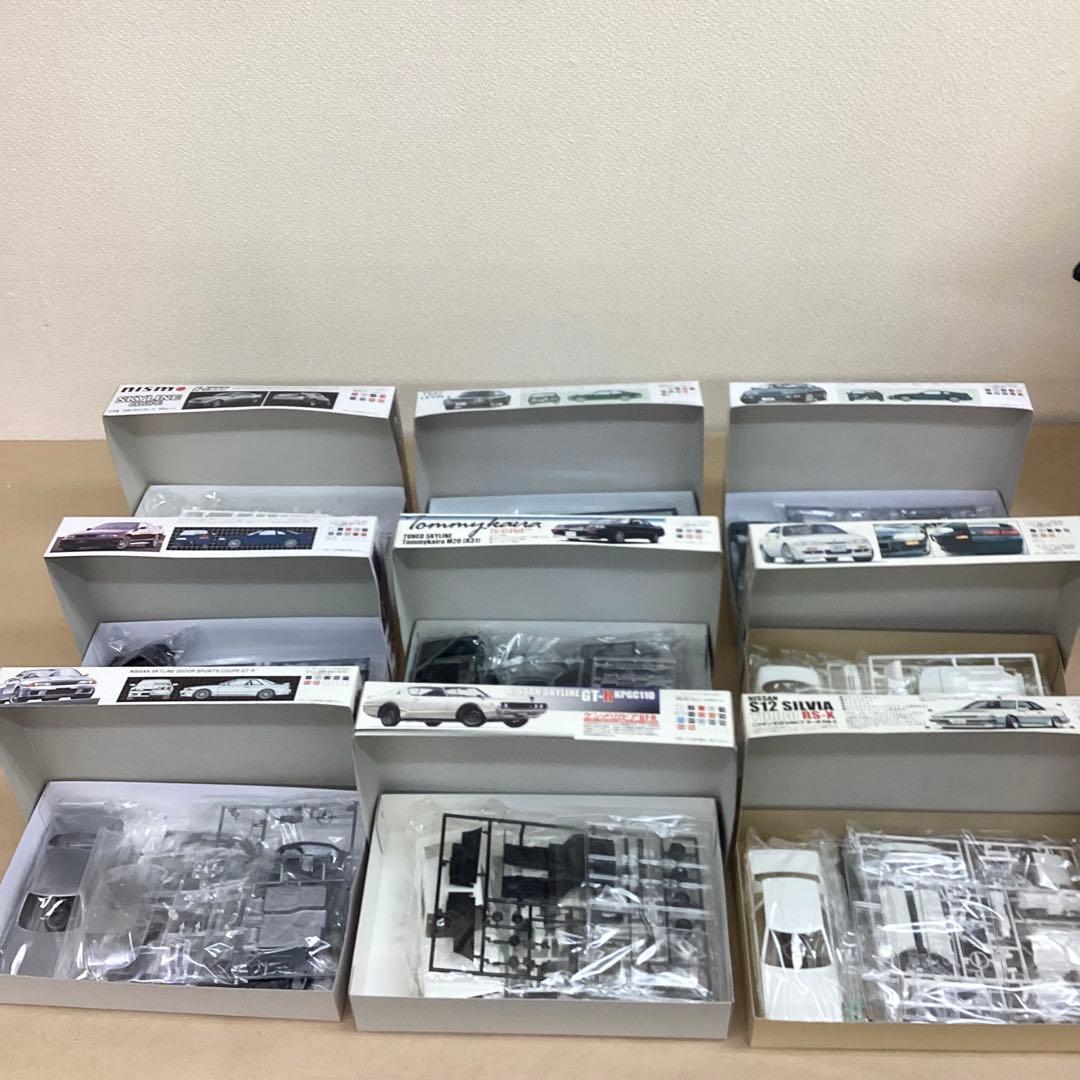フジミ模型 1/24スケール レア物プラモ9個セット 未組立品 旧車名車