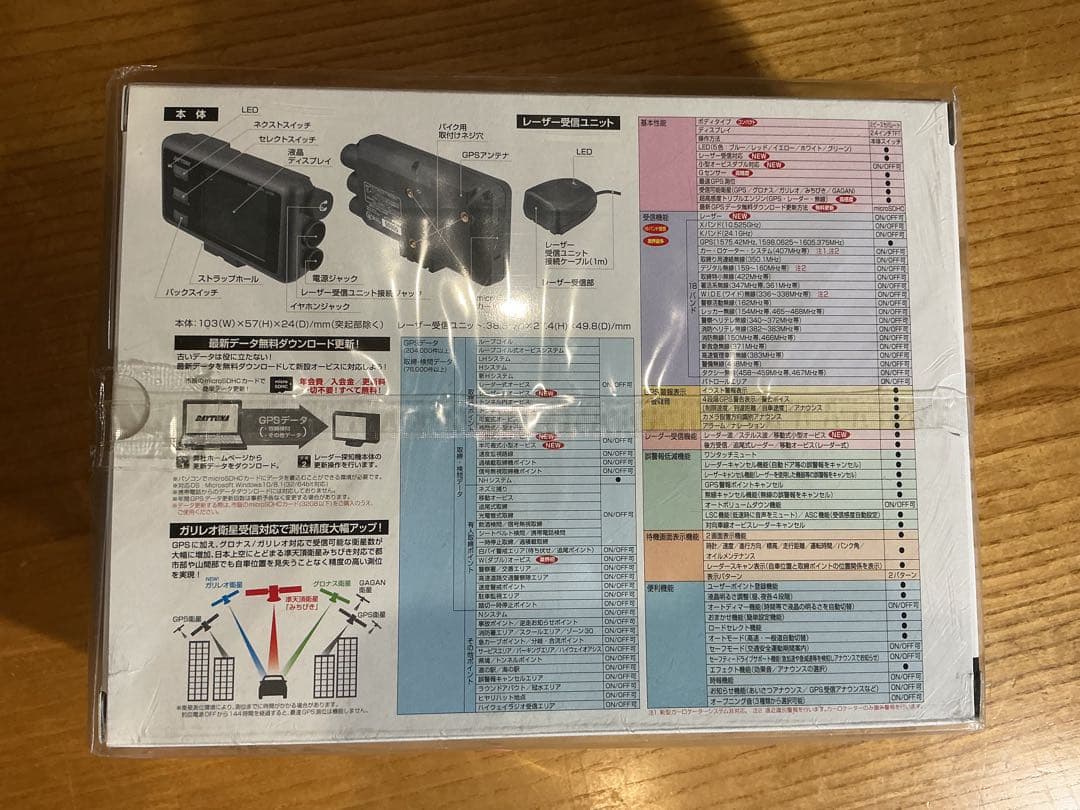 デイトナ（25674）超高感度GPSレーザー&レーダー探知機【新品・未使用】