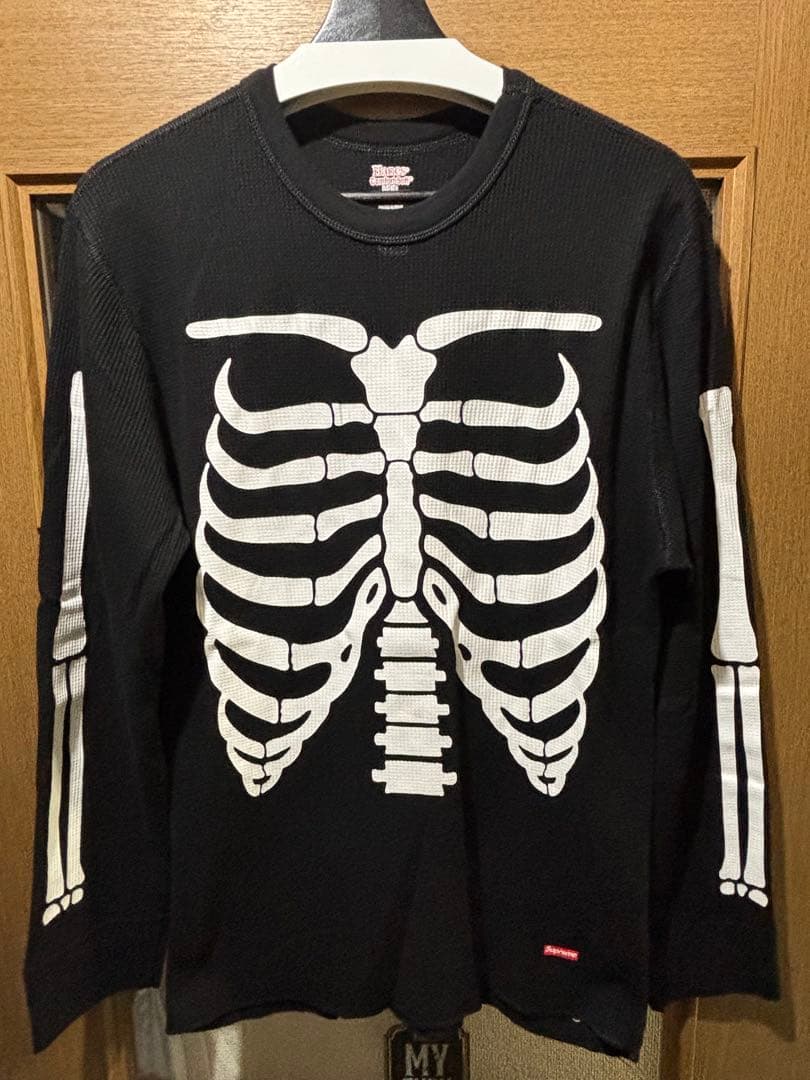 Supreme Skull ワッフルロンT Lサイズ