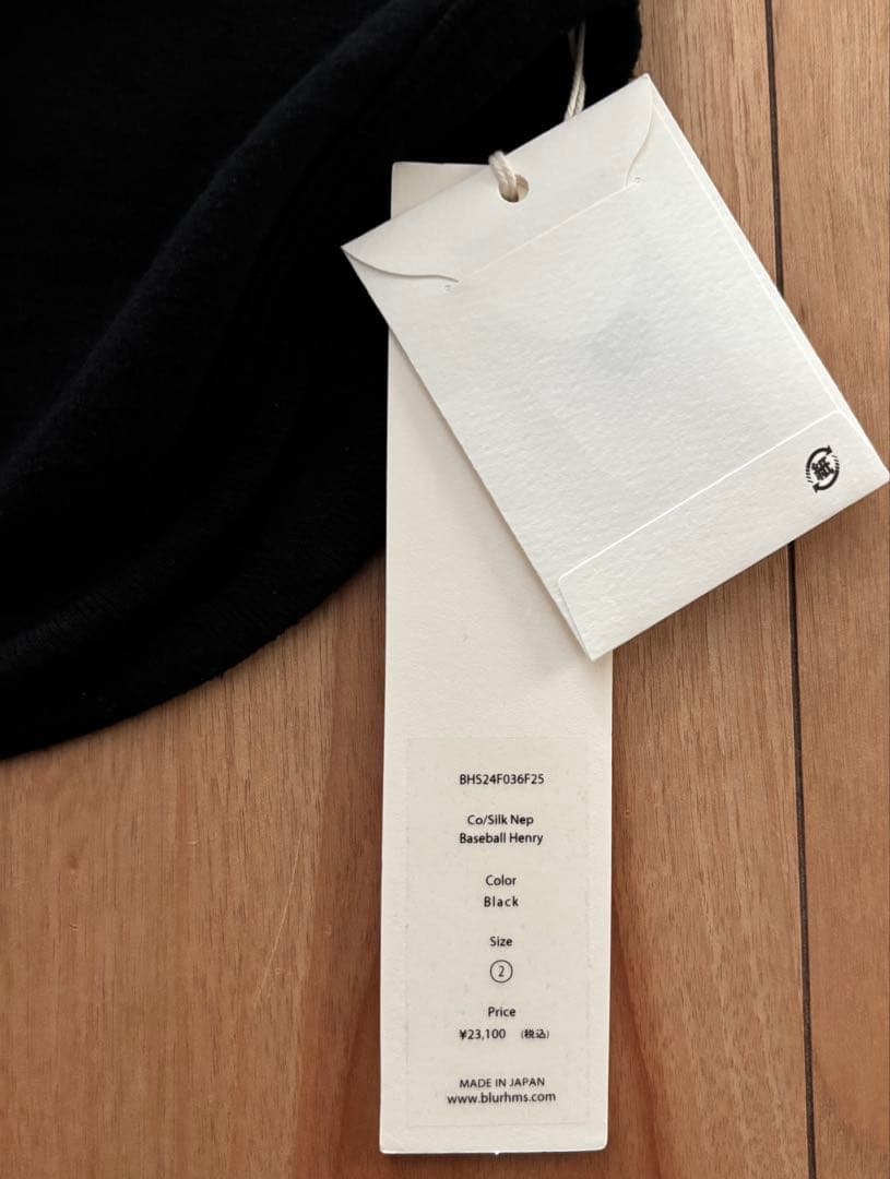 【新品】blurhms Co/Silk Nep Baseball Henry