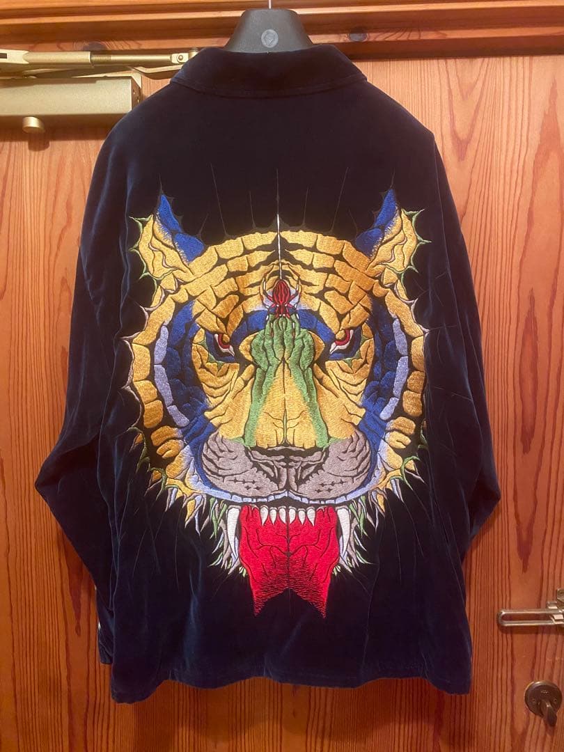 ワコマリア　wolf's head ベルベット 虎刺繍