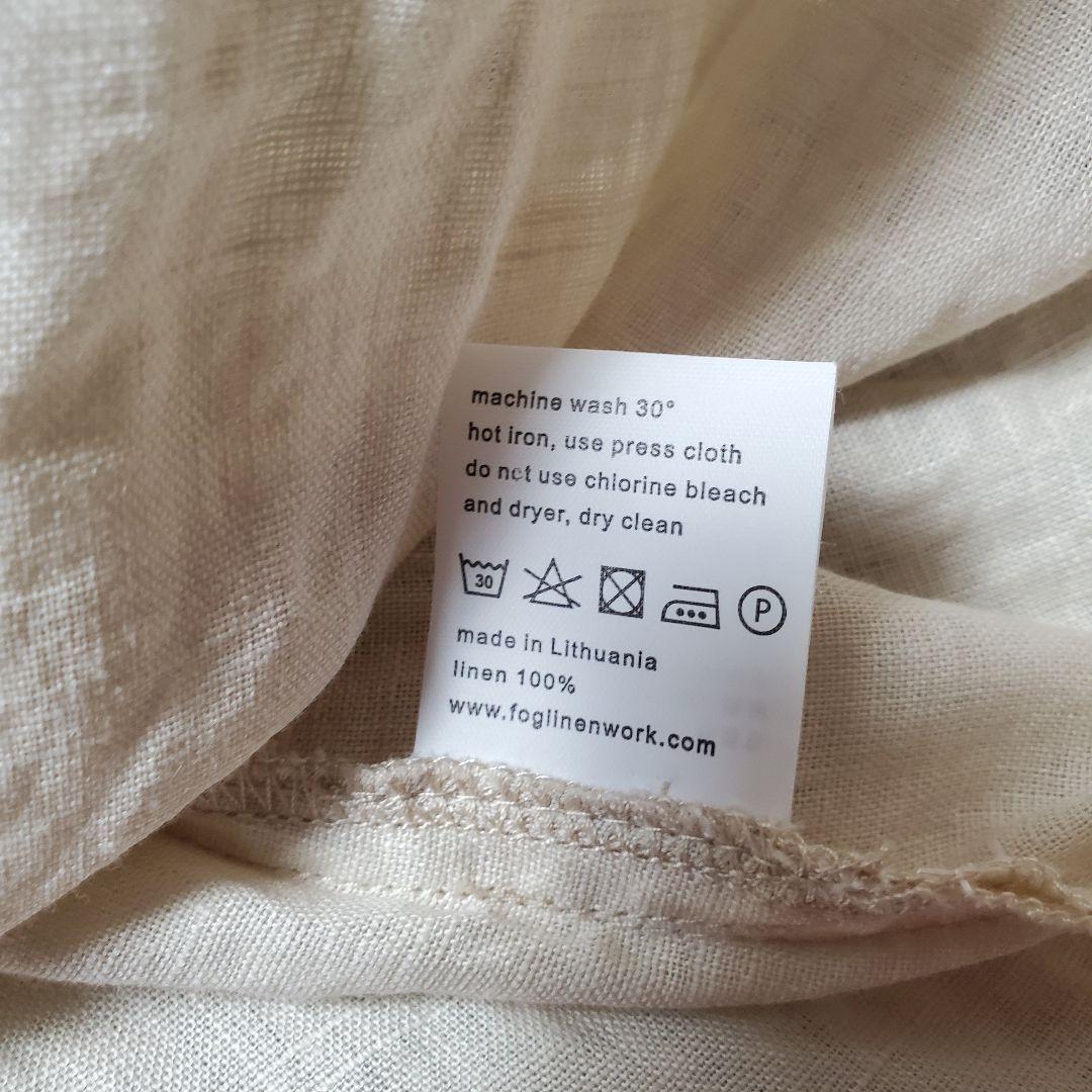 【未使用】フォグリネンワーク リネン バンドカラー ワンピース