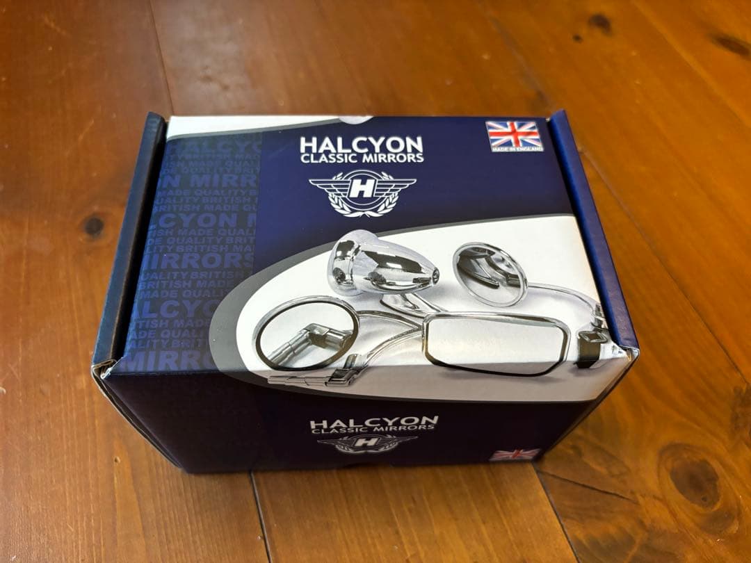 HALCYON クラシックミラー 未使用　スタジアムミラー　ベスパ・ランブレッタ