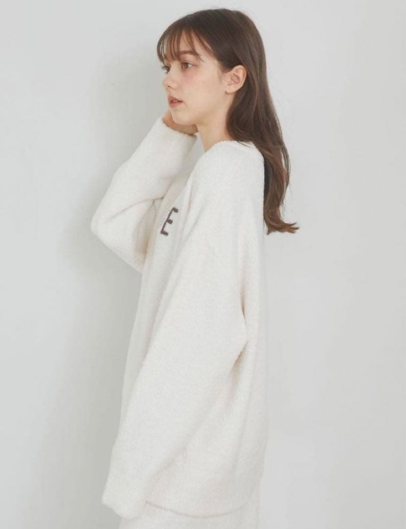 ジェラートピケ ♡ ベビモコ ケーキ柄 ジャガードプルオーバー オフホワイト新品