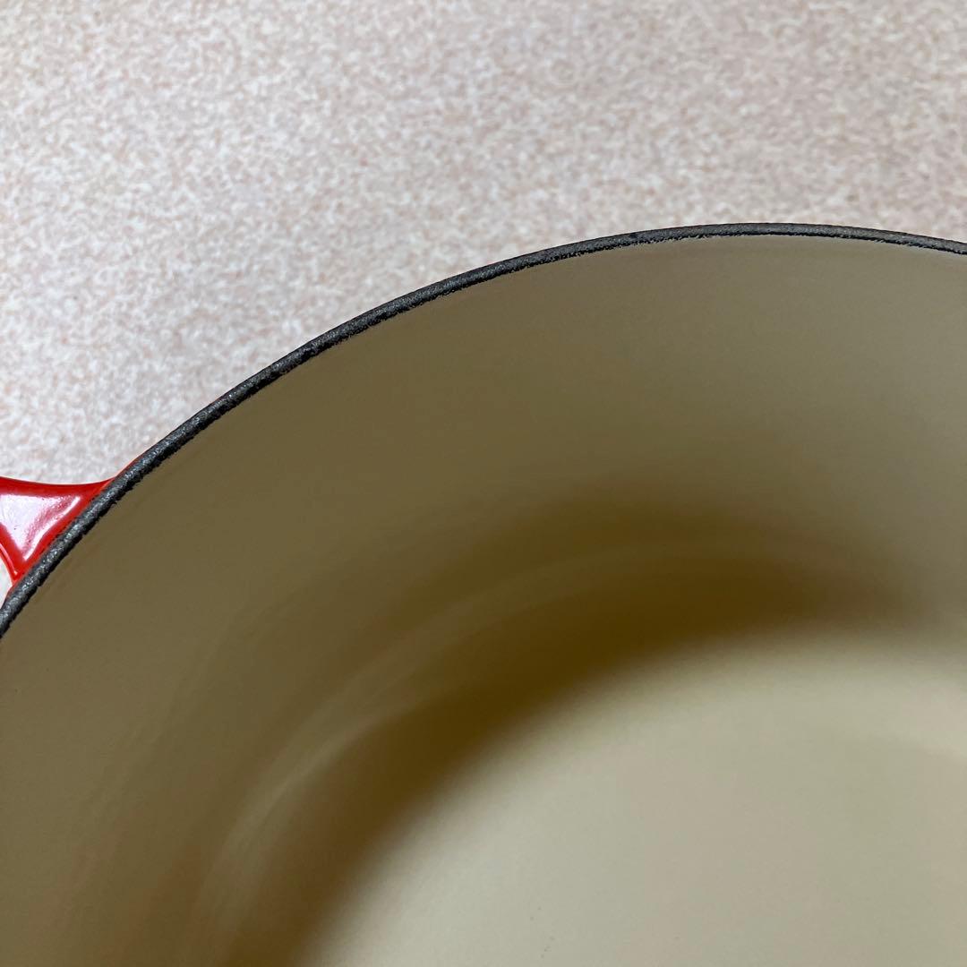 LE CREUSET ルクルーゼ　両手鍋 レッド　24cm