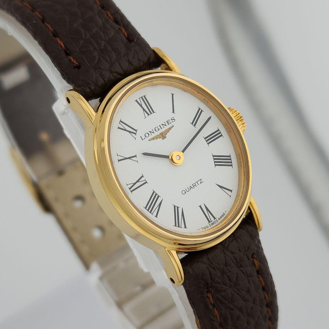 ​【極美品・電池交換済】LONGINES ロンジン 新品ベルト 純正尾錠 稼働品