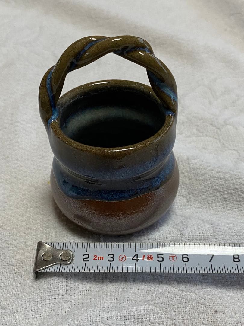 楢岡焼 一輪挿し 爪楊枝入れ 壺
