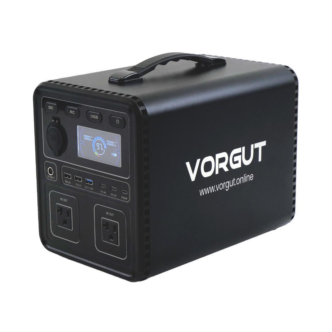 ポータブル電源　充電式　移動バッテリー 黒/オレンジ　p7　新品