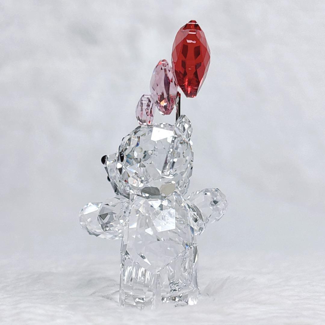 置物 SWAROVSKI Crystal Bear Heart Balloons