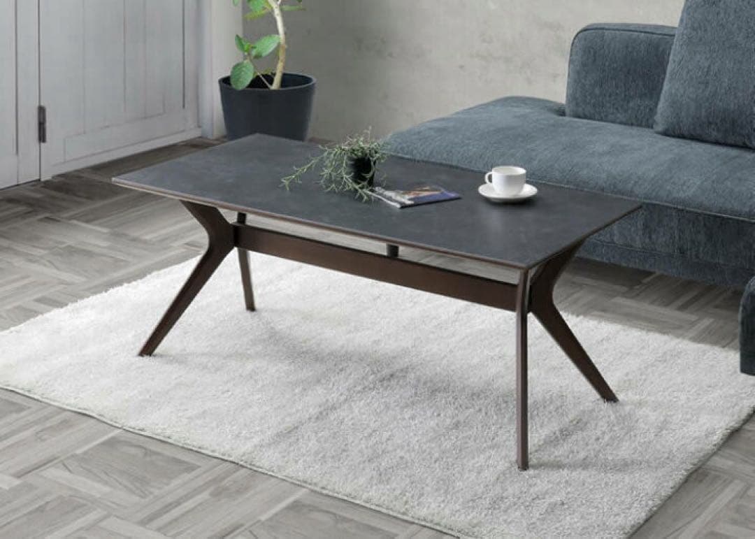 セラミック天板 幅120cm センターテーブル リビングテーブル ローテーブル