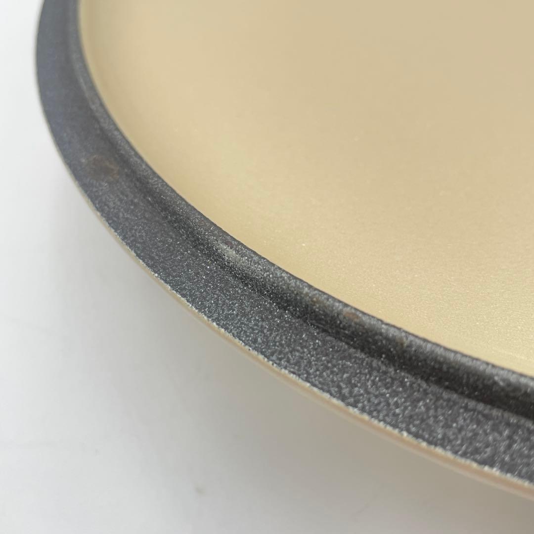 美品　LE CREUSET ジャポネーズ　両手鍋　24cm アイボリー