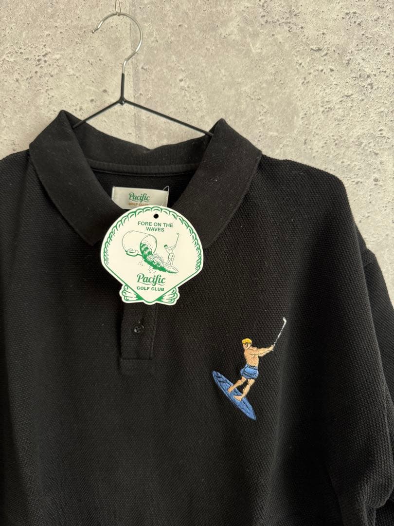 新品未使用　Pacific Golf Club 黒ポロシャツ
