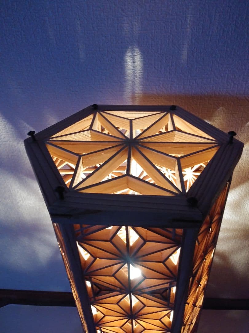 組子細工ランプ