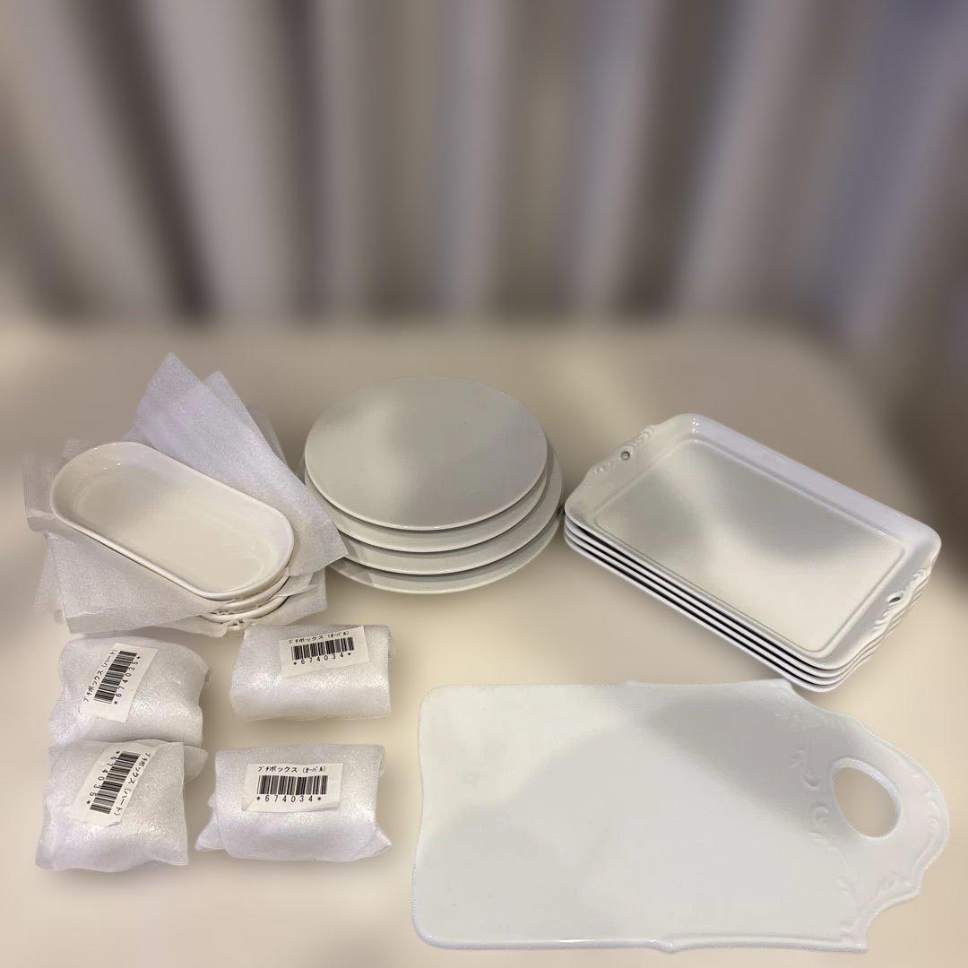 ポーセラーツ　絵付け　白磁　17点セット