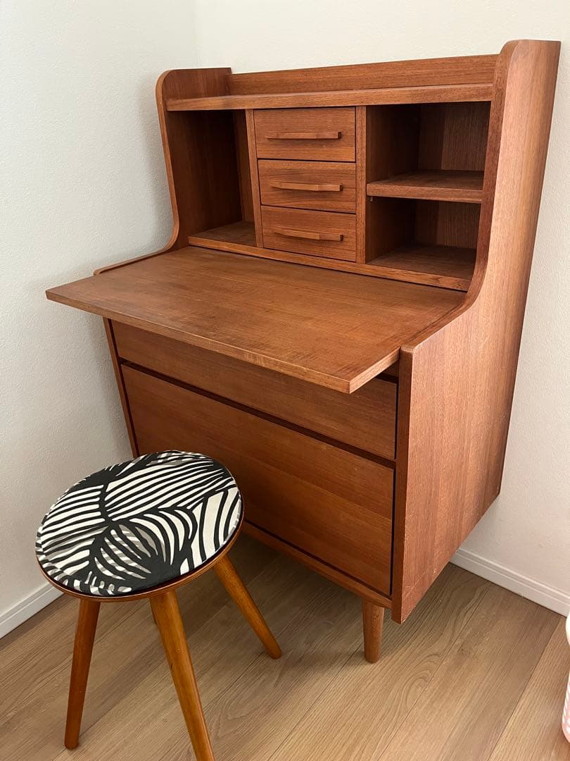 ライティングデスク　ライティングビューロー　北欧　学習机　中古　美品