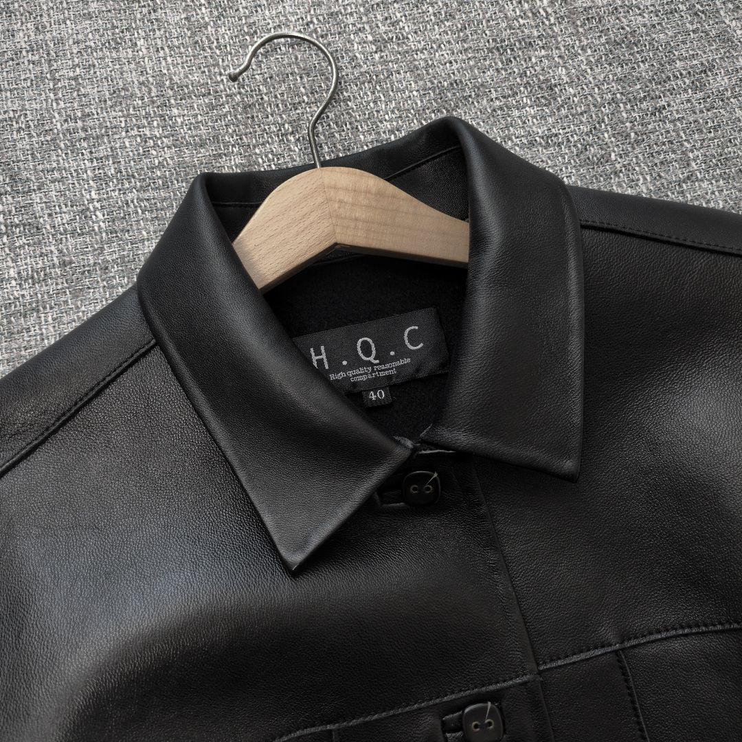 高品質ラムレザージャケット　裏地カシミヤ100　日本製　春秋冬　未使用に近い美品