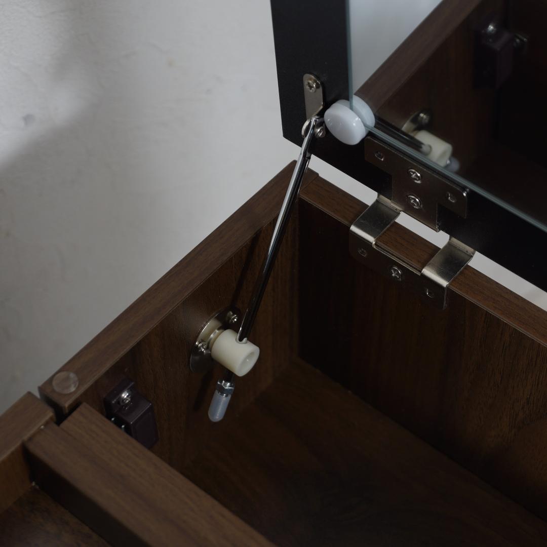 【新品・未使用】 コスメワゴン　ミラー付き　コスメボックス　完成品