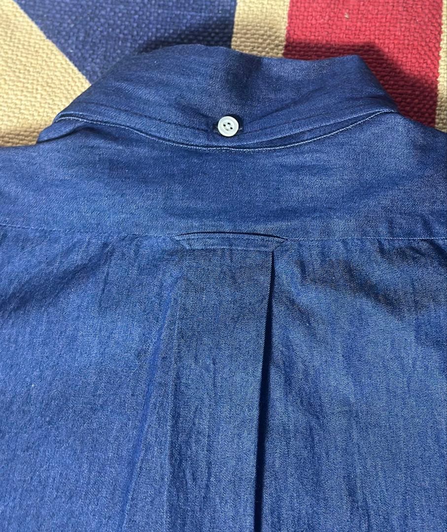 【英国製】Jake's デニムシャンブレー ボタンダウンシャツ 長袖