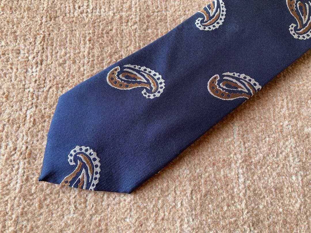 新品 フランコバッシ ネクタイ ネイビー 定価24000円