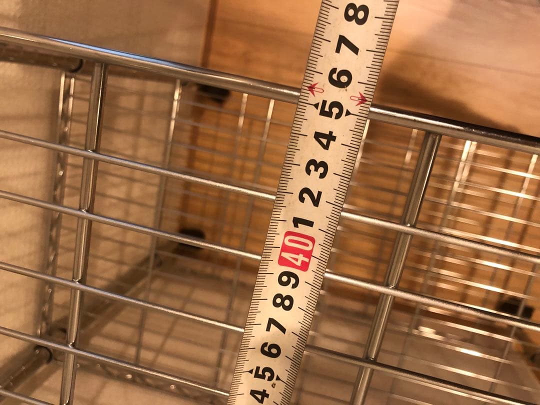 本日限定お値引‼️①5段 シルバー スチールラック 約180cmキャスター付き