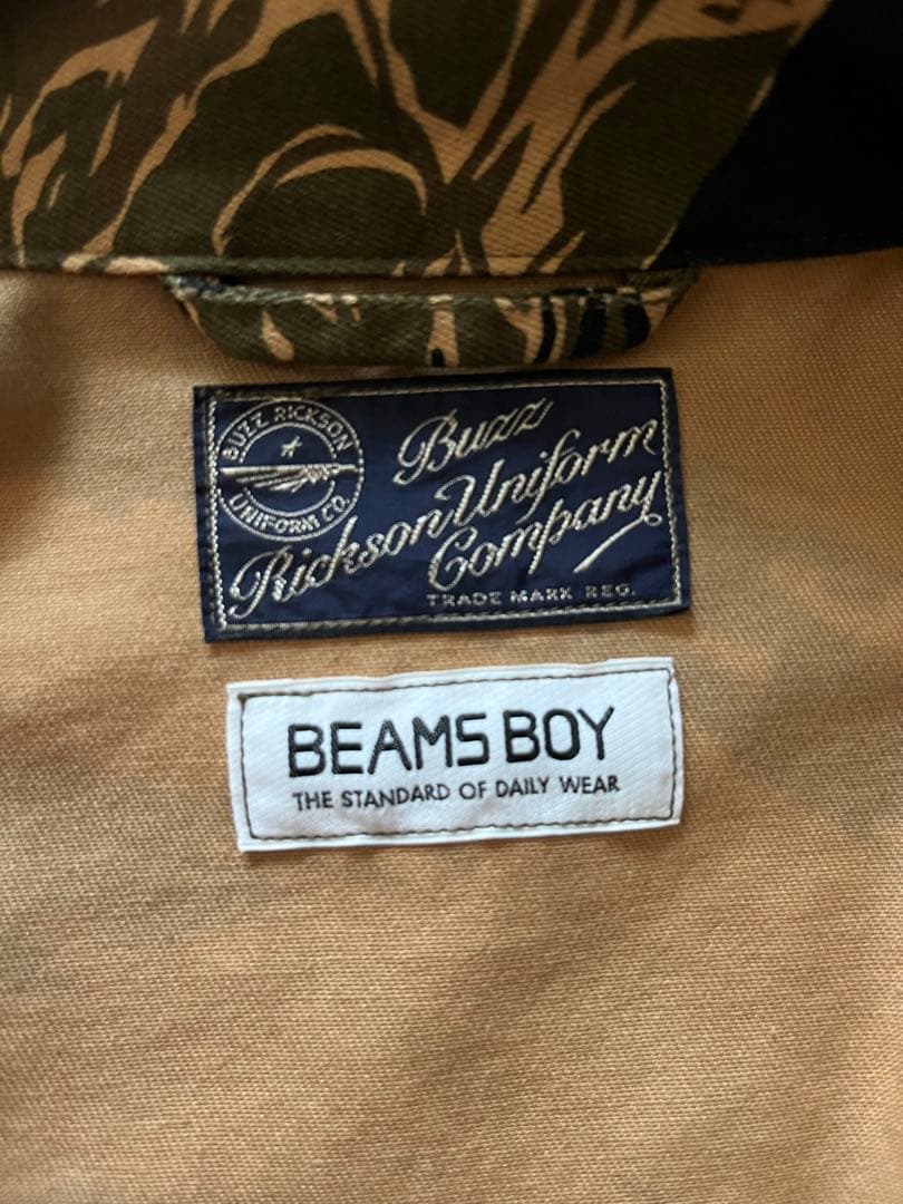 BEAMS BOY×BUZZ　RICKSON‘Sタイガーカモジャケット