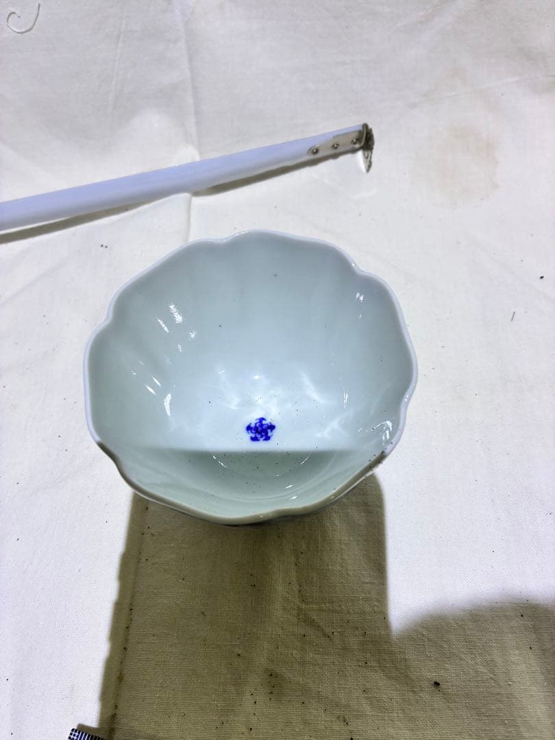 青花 茶碗揃 和食器 昭和レトロ20個入り