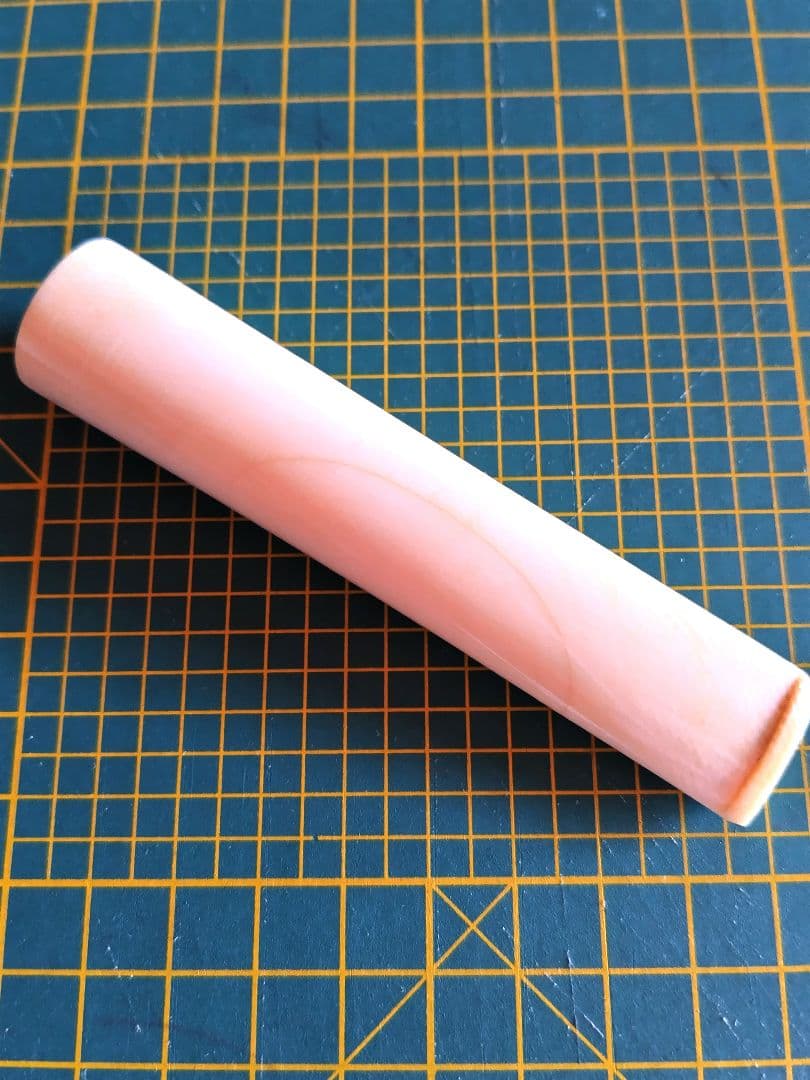 昭和レトロ 天然素材 象牙調 煙管パイプ長さ10cm超