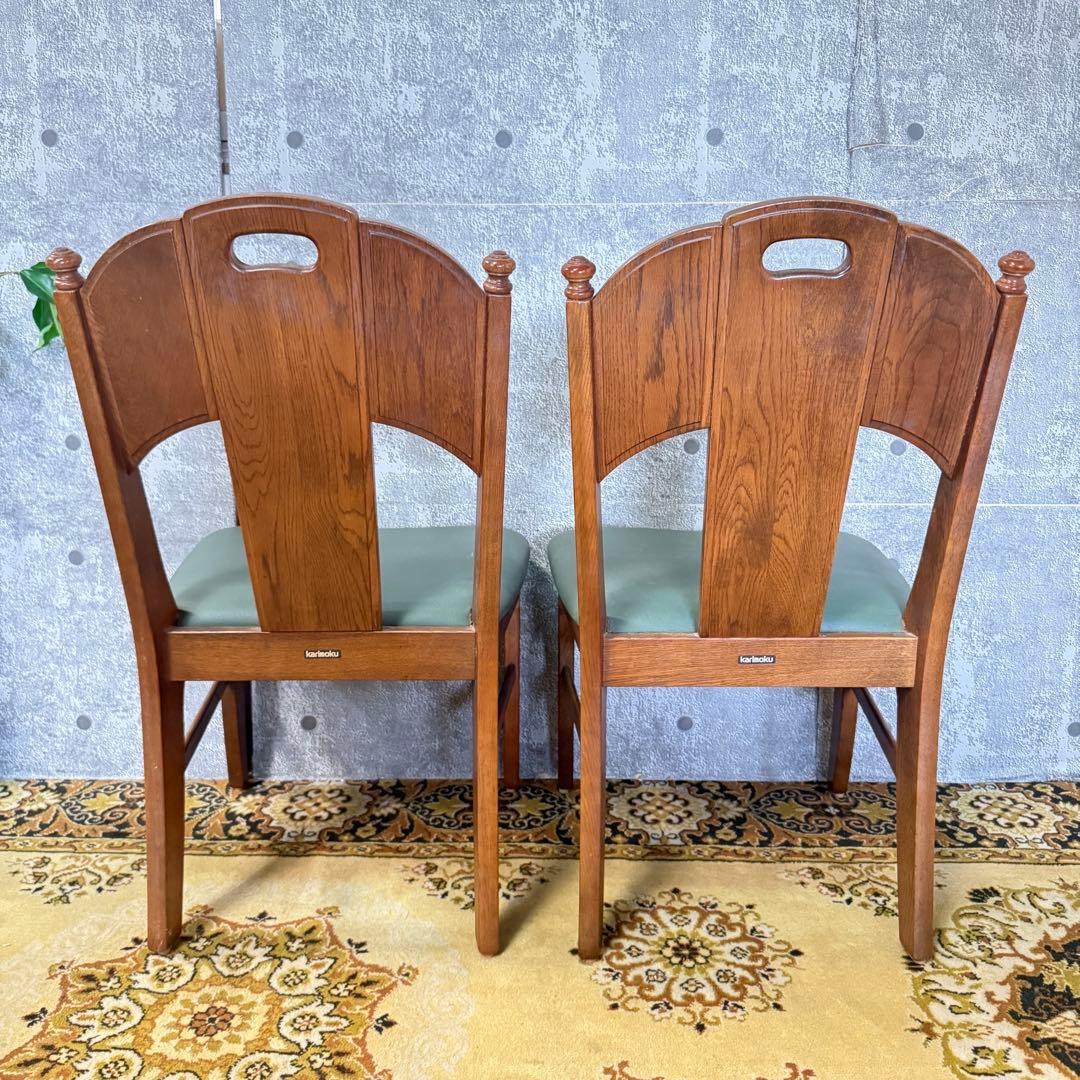 ꧁カリモク家具 karimoku꧂ダイニングテーブル&チェア4脚セット レザー