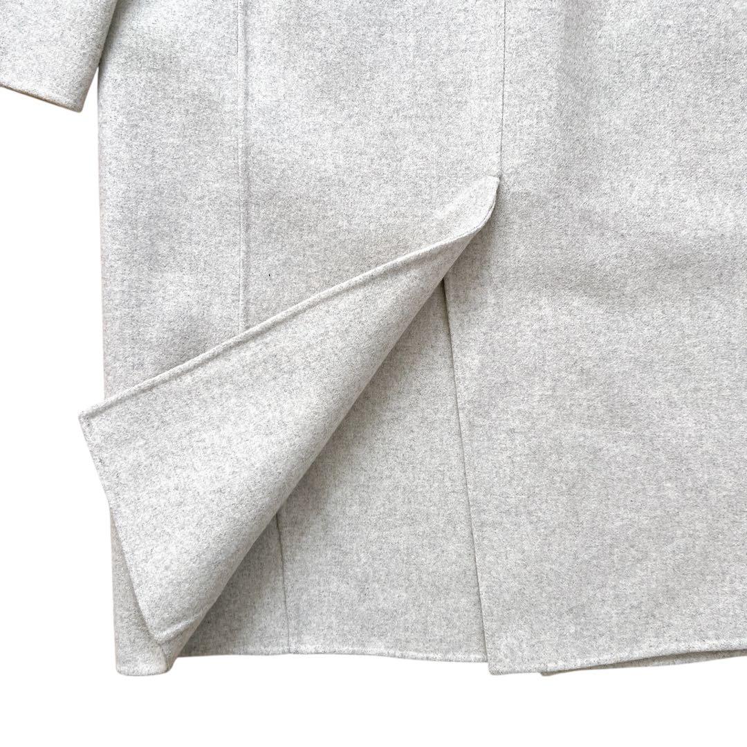 GALERIE VIE　ライトメルトン チェスターコート　ライトグレー　36