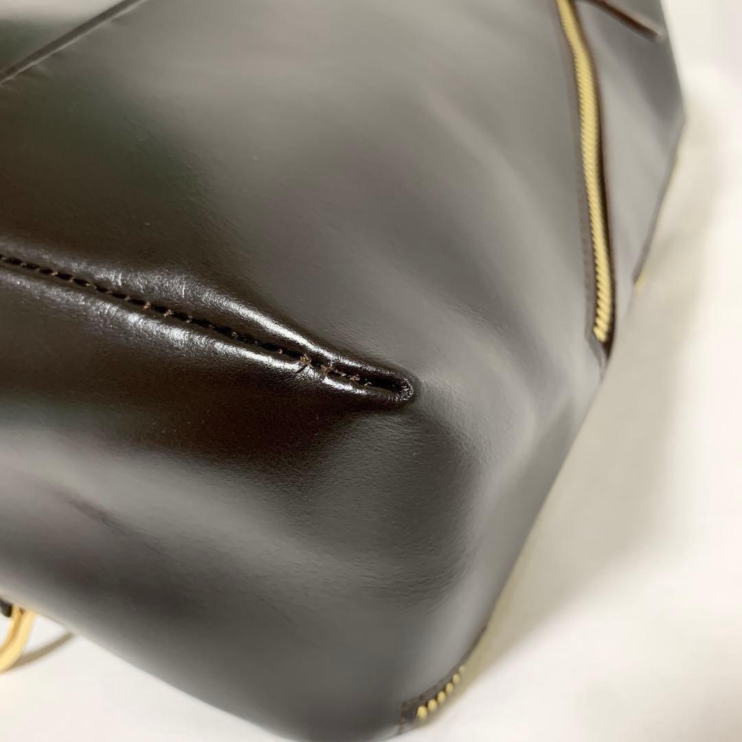 DAYSART イタリアンレザー ボディバッグ ブラウン 左右掛け