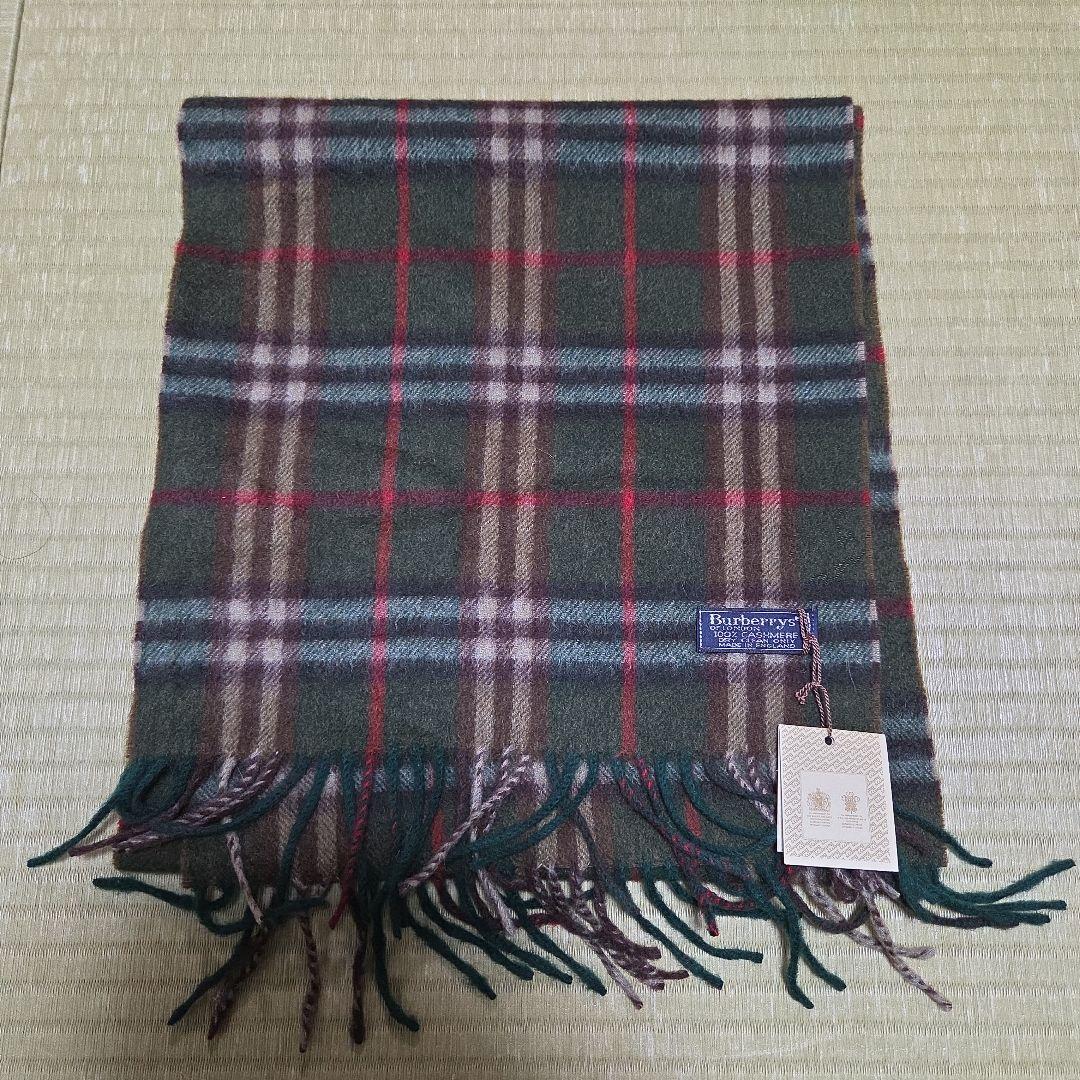 BURBERRY カシミア100% ノバチェック マフラー タグ付