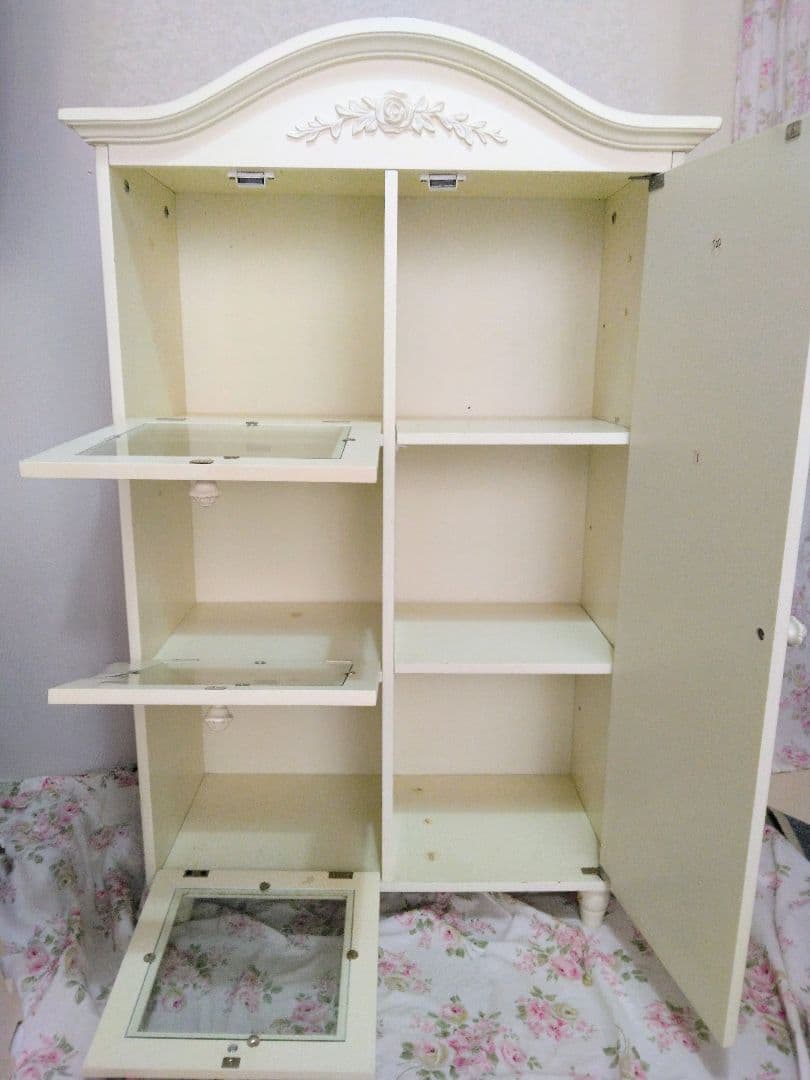 シャビーシック キャビネット 収納棚 アメリカ購入品 送料込み