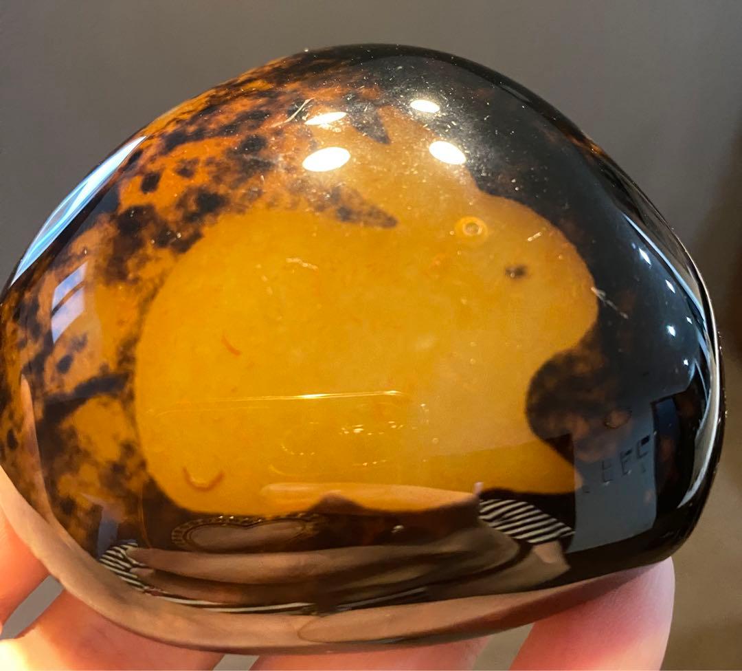 サードニクス　マダガスカル産 縞瑪瑙　天然　原石 うさぎ　縁起物 207g