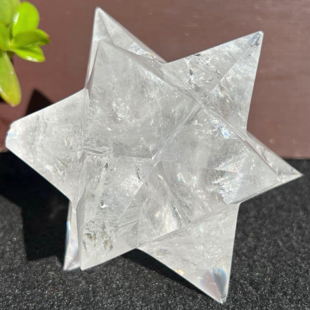 ※訳あり品 虹入り アステロイド 水晶 天然石 パワーストーン