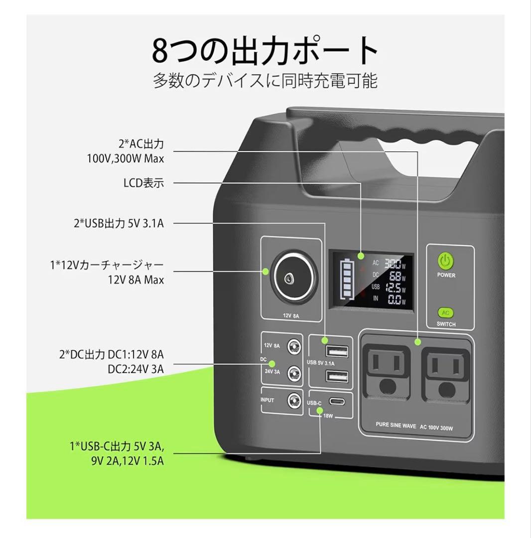Powkey ポータブル電源 407Wh/110000mAH