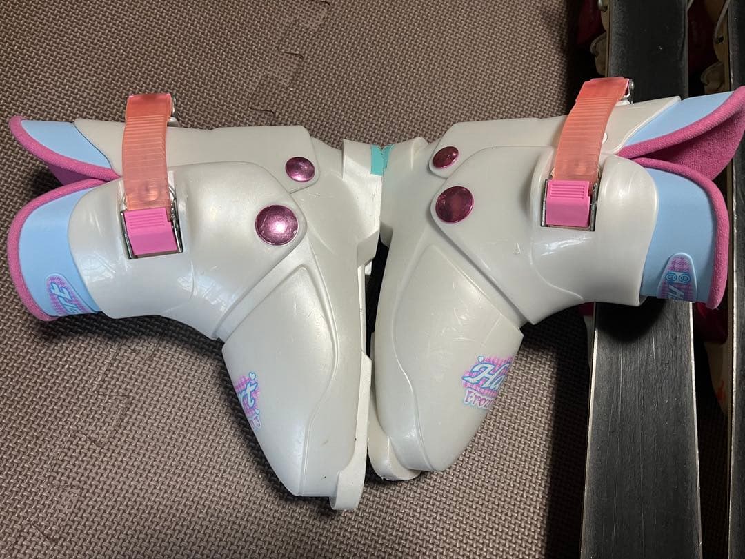 ロシニョール　キッズスキー板　ビンディング　ストック　靴2サイズ　計5点