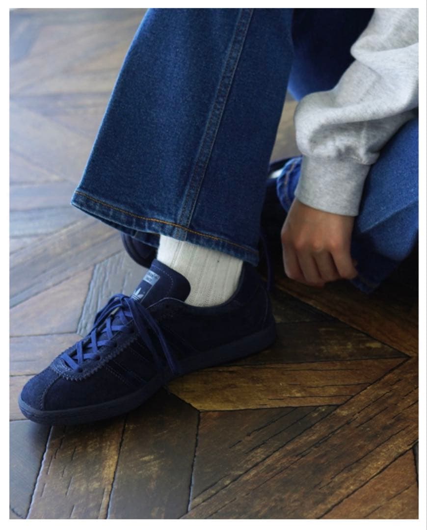 別注 adidas TOBACCO スニーカー indigo