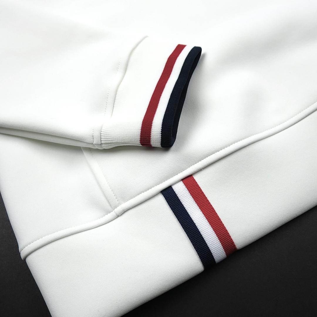 adabat 日本製 せとはるコラボ ハーフジッププルオーバー 白 M