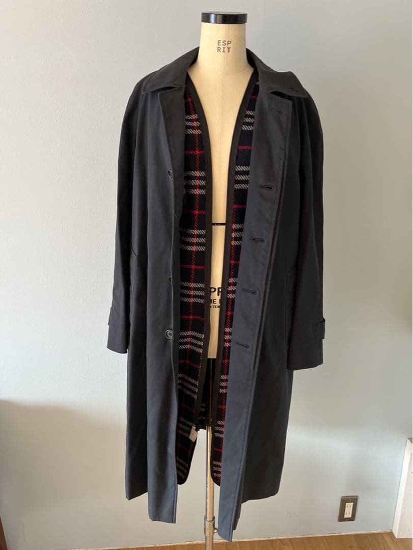 Y121002 バーバリー ライナー付きトレンチコート　ネイビー　L