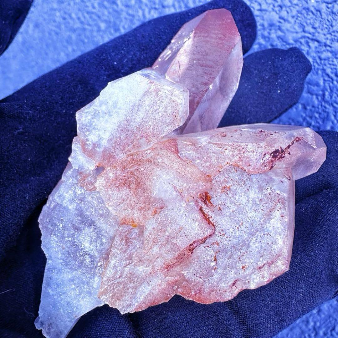 希少❗️高透明度❗️超綺麗♡超強いパワー ピンクヒマラヤ クラスター天然石A1490